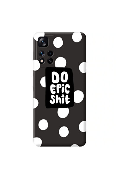 Other Xiaomi Redmi Note 11 Pro 5G Do Epic Shit Black Colored Silicone TPU Θήκη
