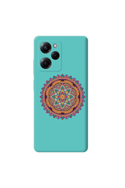 Other Xiaomi Poco X5 Pro Mandala D102 Turquoise Colored Silicone TPU Θήκη