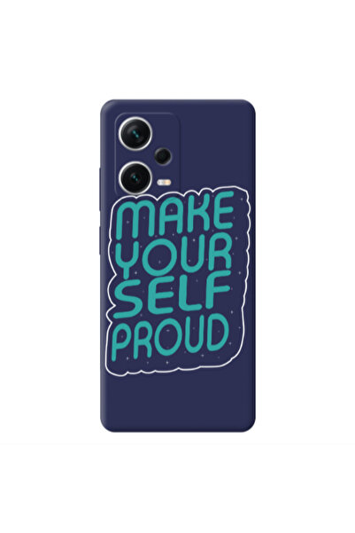 Other Xiaomi Poco X5 Make Your Self Proud Dark blue Colored Silicone TPU Θήκη