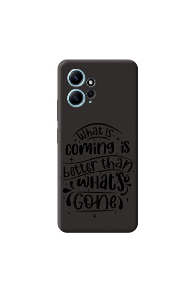 Other Xiaomi Redmi Note 12 4G What is coming Black Colored Silicone TPU Θήκη