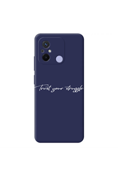 Other Xiaomi Redmi 12C Trust your struggle Dark blue Colored Silicone TPU Θήκη