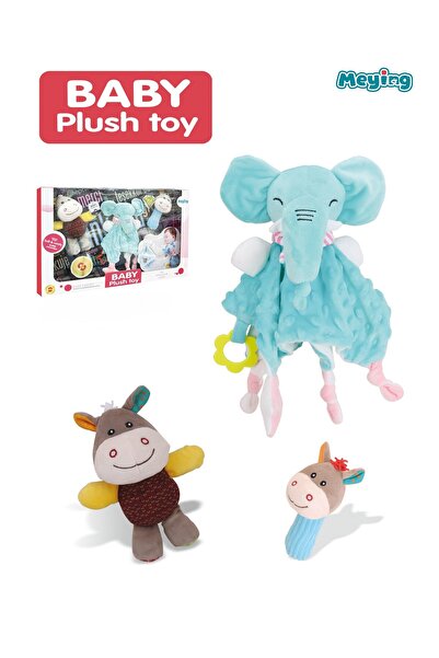 First Step Baby Plush Set 658-20 B25 Assorted Color