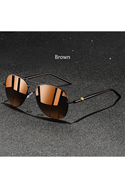 Choice1 Brown Fashion Vintage Square Sunglasses Men Women Fishing Driving Man...