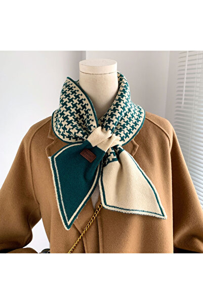 Choice1 LJS04-2 Houndstooth Plaid Luxury Brand Knitted Scarf 2023 New Scarf W...