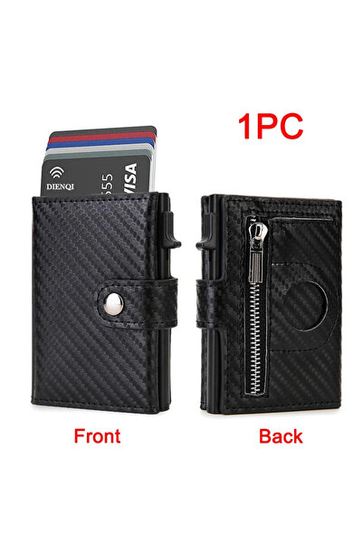 choice2 Carbon Black Rfid Leather Airtag Men Wallets Luxury Holder Wallets fo...