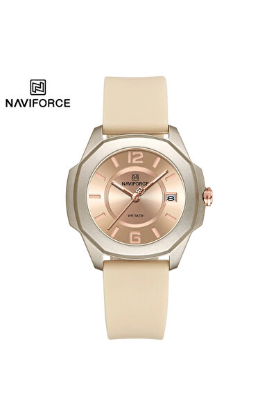 Choice12 ساعة نافيفورس BGBG NAVIFORCE NF7107 للنساء بحزام سيليكون، تصميم كلاس...