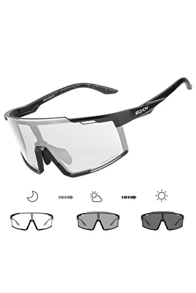 Choice3 AA-DZ-S121-PH-01 SCVCN MTB Bicycle Glasses Photochromic Sports Eyewea...