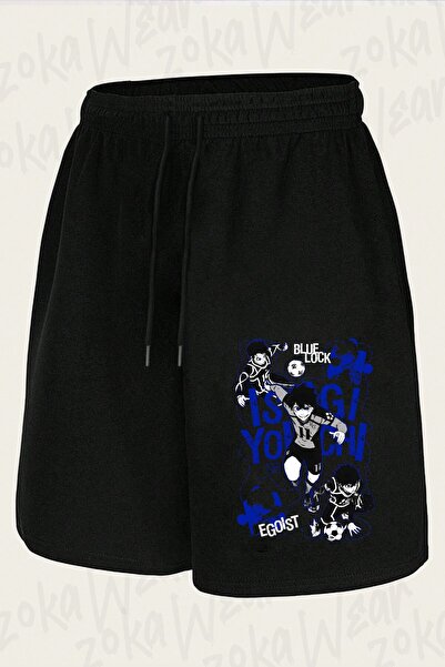 ZOKAWEAR Unisex Isagi Yoichi Blue Lock Design Printed Shorts
