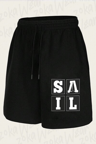 ZOKAWEAR Unisex Sailing Sail2 Design Printed Shorts