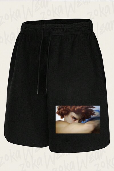 ZOKAWEAR Unisex Lucifer Alexandre Cabane Design Printed Shorts