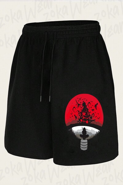 ZOKAWEAR Unisex Uchiha Clan V2 Naruto Design Printed Shorts
