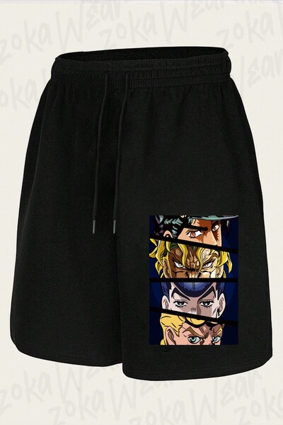 ZOKAWEAR Unisex Jojo's Bizarre Adventure Characters Design Printed Shorts