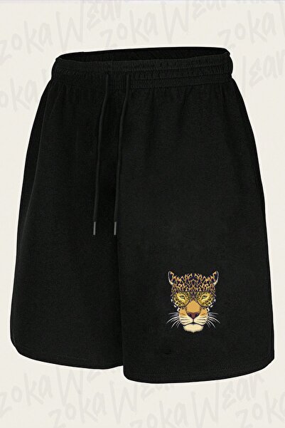 ZOKAWEAR Unisex Leopard V2 Design Printed Shorts with Glasses