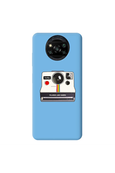 Other Xiaomi Poco X3 /X3 Pro Polaroid land camera Blue Colored Silicone TPU Θήκη