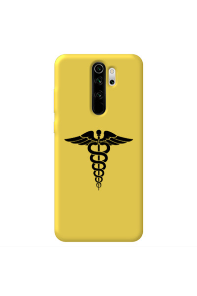 Other Xiaomi Redmi Note 8 Pro Medical Spa Yellow Colored Silicone TPU Θήκη