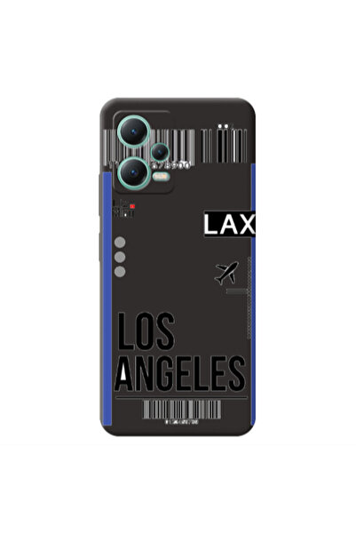 Other Xiaomi Redmi Note 12 Pro 5G Los angeles Black Colored Silicone TPU Θήκη