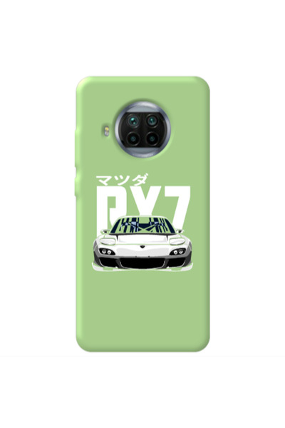 Other Xiaomi Mi 10T Lite Car Rx7 Light Green Colored Silicone TPU Θήκη