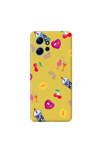 Other Xiaomi Redmi Note 12 4G glam time Yellow Colored Silicone TPU Θήκη