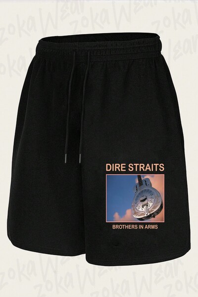 ZOKAWEAR Unisex σορτς με στάμπα Dire Straits Essential Design