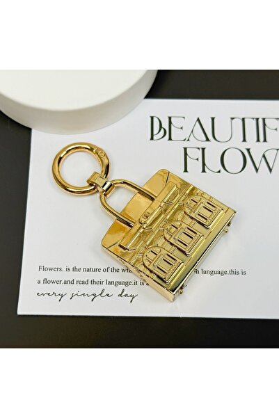 Choice Golden Cute Mini Metal Pendant Alloy House Bag Keychain Fashion Access...