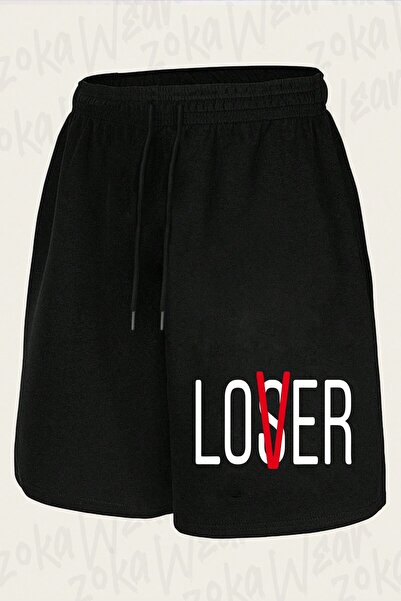 ZOKAWEAR Unisex Loser, Lover Design Printed Shorts
