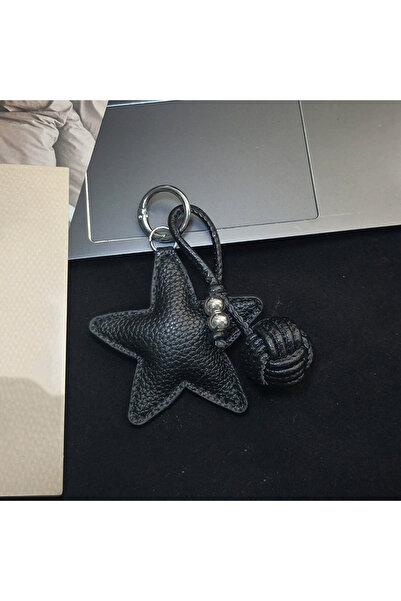 Choice5 black Colorful Five-pointed Star Woven Rope Leather Pendant New Star ...