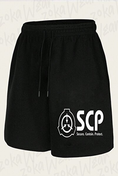 ZOKAWEAR Unisex Scp Foundation Logo Design Printed Shorts