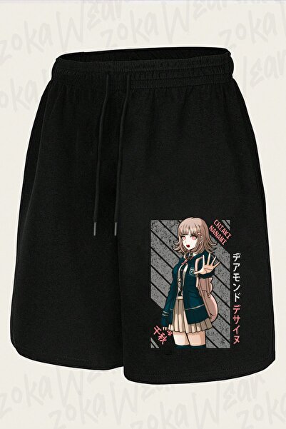 ZOKAWEAR Unisex Chiaki Nanami Super Danganronpa Design Printed Shorts
