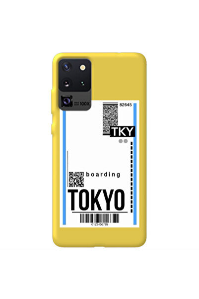 Other Samsung S20 Ultra Tokyo Boarding Yellow Colored Silicone TPU Θήκη