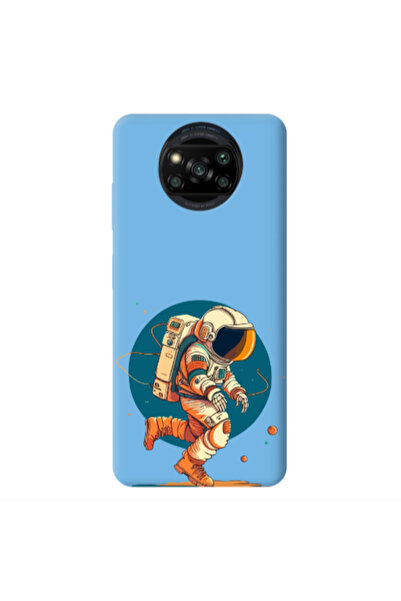 Other Xiaomi Poco X3 /X3 Pro Run Space Blue Colored Silicone TPU Θήκη
