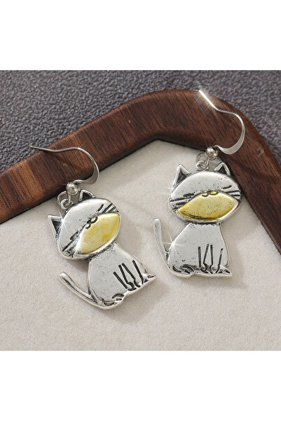 Choice A976-1 Cute Cat Drop Hook Dangle Earrings For Women Animal Pet Earring...