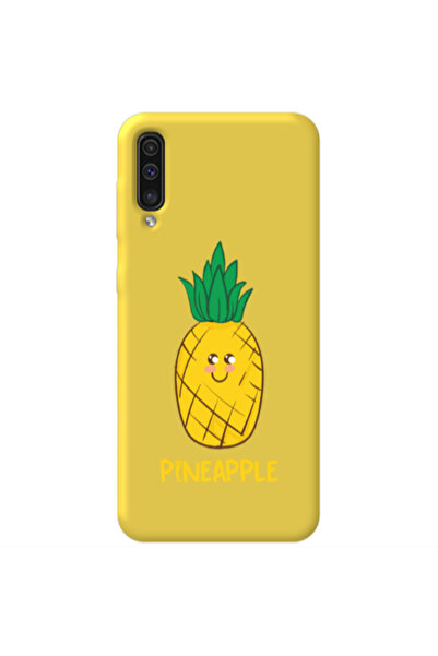 Other Samsung A70 Pineapple Yellow Colored Silicone TPU Θήκη