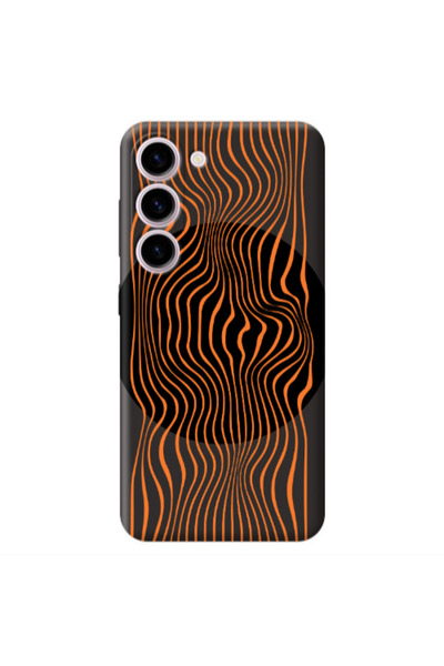 Other Samsung S23 Plus Trapezoidal lines Black Colored Silicone TPU Θήκη