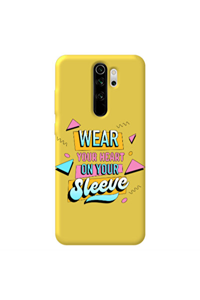 Other Xiaomi Redmi Note 8 Pro Wear Your Heart Yellow Colored Silicone TPU Θήκη