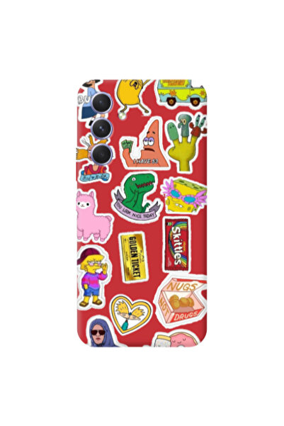 Other Samsung A56 best cartoons Red Colored Silicone TPU Θήκη