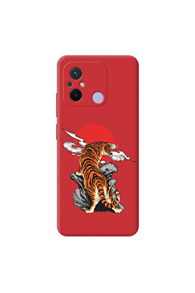 Other Xiaomi Redmi 12C Angry Gorilla Red Colored Silicone TPU Θήκη