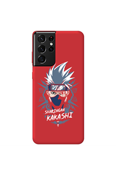 Other Samsung S21 Ultra Anime Mangoo Red Colored Silicone TPU Θήκη