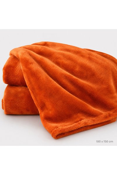 PLUSH STUDIO ISTANBUL Orange Plush Fabric 100 X 150 cm Soft Textured Thick Fleece Fabric