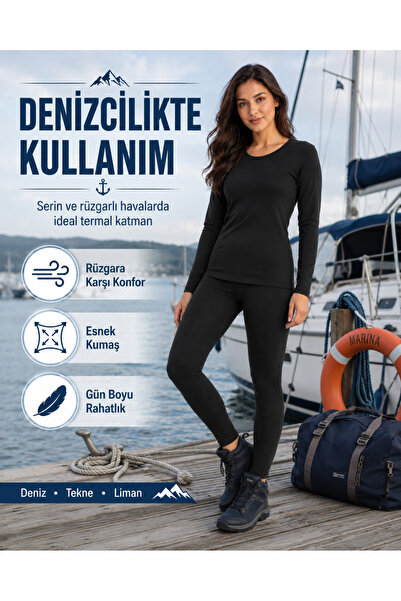 don-x | Kadın Kışlık İçleri Pamuk Termal Takım