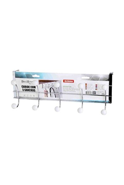 Tradesor Μεταλλική κρεμάστρα πόρτας 5 θέσεων - 57603