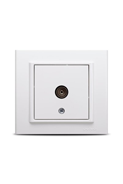 Ovivo Electric Ovivo Mina Λευκή Ενδιάμεση Πρίζα Τηλεόρασης, 401-010300-224