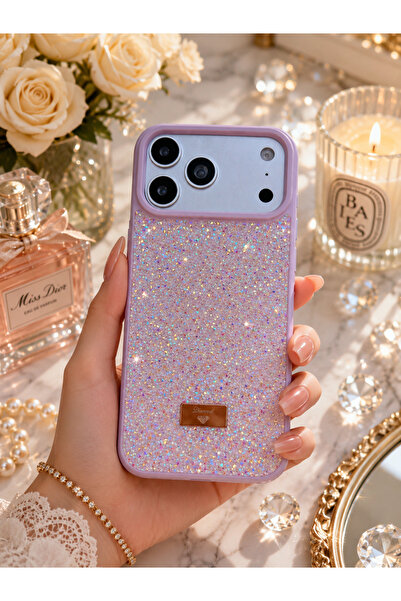 PRESTIGE KILIF Işıltılı Diamond Taşlı Lüks İPhone 13/14 BEYAZ Telefon Kılıfı ...
