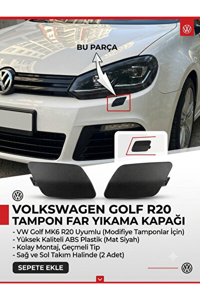 larenauto GOLF 6 R20 FAR YIKAMA KAPAĞI - SOL SAĞ