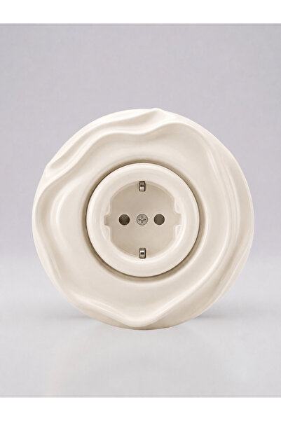 VRC Ticaret Special Design Wavy Series White Color Decorative Socket a Qualit...