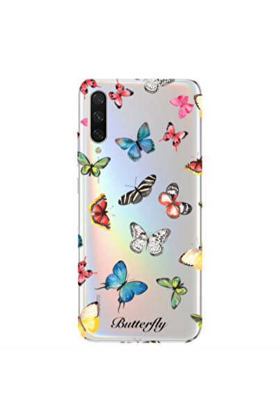 Other Xiaomi Mi 9 Lite Mixed Butterflys Transparent Silicone TPU Θήκη