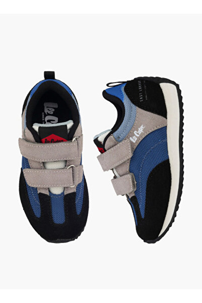 Lee Cooper أحذية رياضية للأولاد بتصميم مجزأ وأربطة لاصقة عند الكاحل