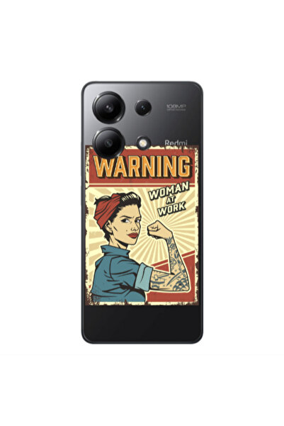 Other Xiaomi Redmi Note 13 4G Woman at work Transparent Silicone TPU Θήκη