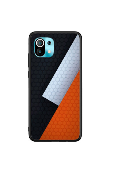 Other Xiaomi Mi 11 Coated hexagon Black Glossy Θήκη
