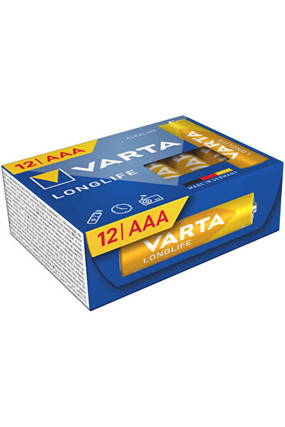 Varta Μακράς διάρκειας ζωής Αλκαλικές Μπαταρίες AAA 1.5V 12 τεμάχια Κωδικός: ...