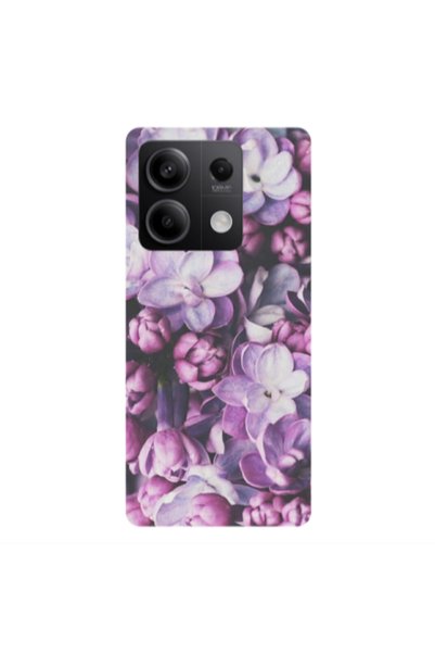 Other Xiaomi Redmi Note 13Pro 5G Purple Flowers Transparent Silicone TPU Θήκη